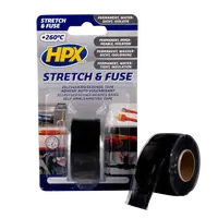 Самоулканизирующая лента Stretch&Fuse 25мм х 3м черная
