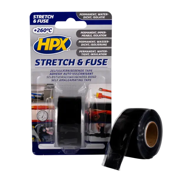 Stretch&Fuse self-vulcanizing tape 25mm x 3m black