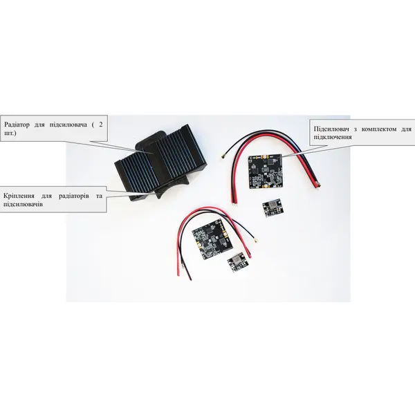 Двохдіапазонний двонаправлений підсилювач сигналу на Дрон