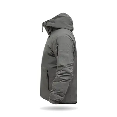 Зимова тактична куртка на пуху BR SQG 5 сіра