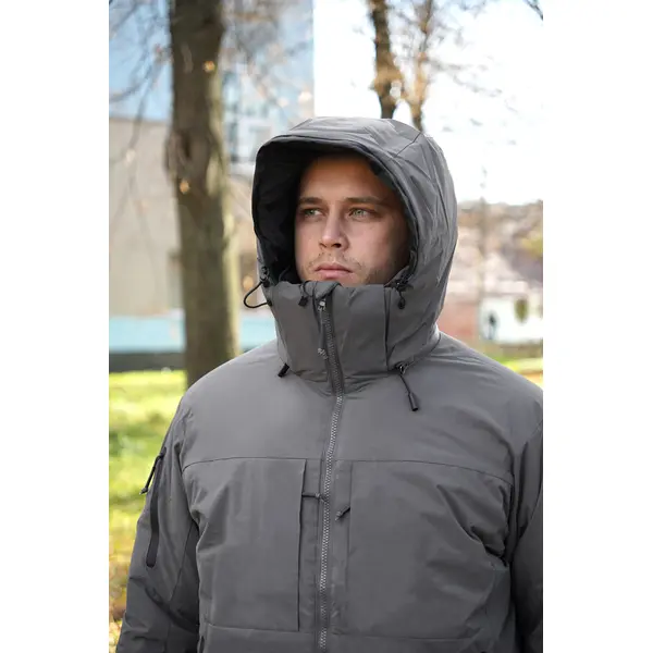 Зимняя тактическая куртка на пухе BR SQG 5 серая