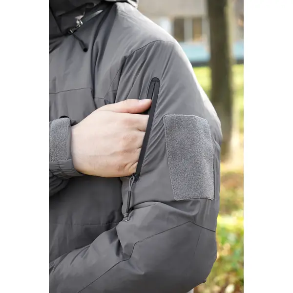 Зимняя тактическая куртка на пухе BR SQG 5 серая