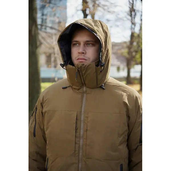 Зимняя тактическая куртка на пухе BR SQG 5 койот