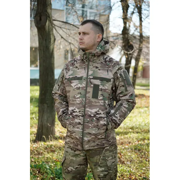 Куртка тактична Windproof Softshell мультикам