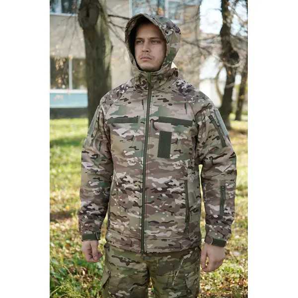 Куртка тактична Windproof Softshell мультикам
