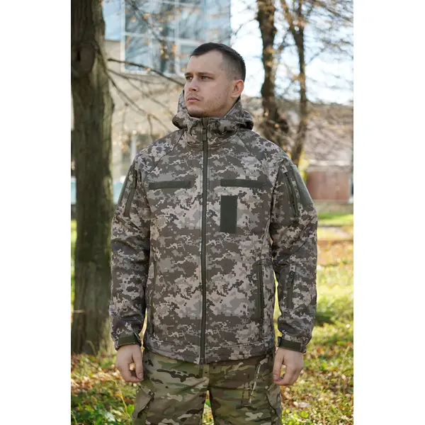 Куртка тактична Windproof Softshell піксель