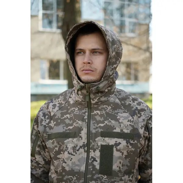 Куртка тактична Windproof Softshell піксель