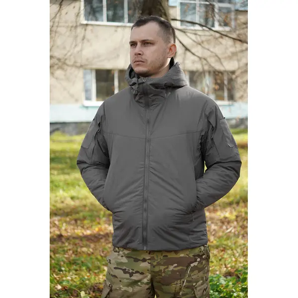 Пуховик зимний BR YWH серый