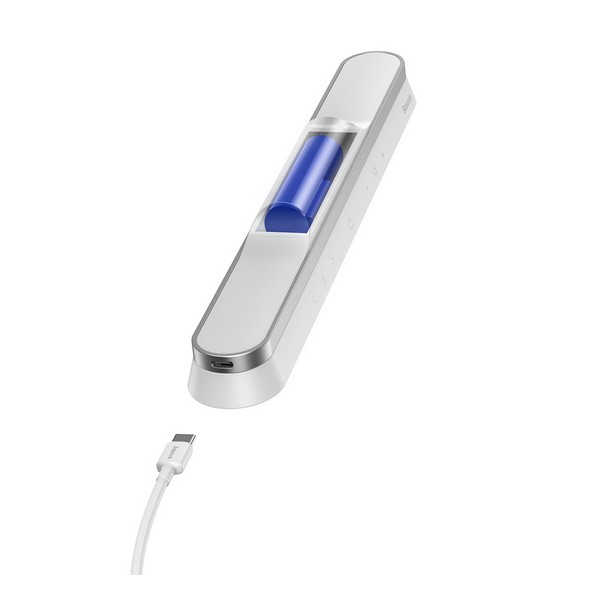 Портативний світильник для дому Baseus Magnetic Stepless Dimming Charging Desk Lamp Pro DGXC-02 White