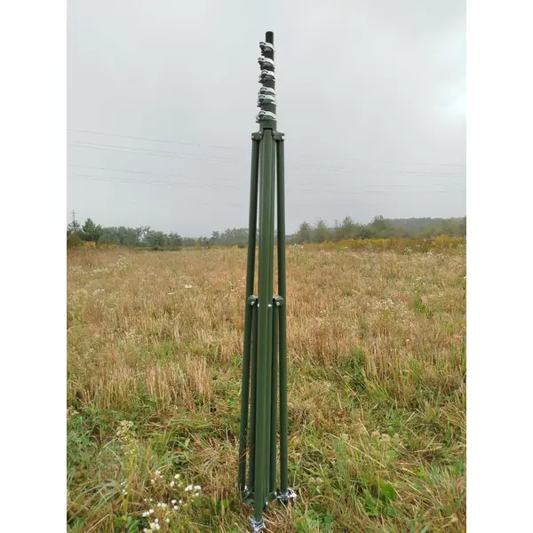 ЩОГЛА ТЕЛЕСКОПІЧНА АЛЮМІНІЄВА 15м, для антен керування БПЛА та передачі відеосигналу