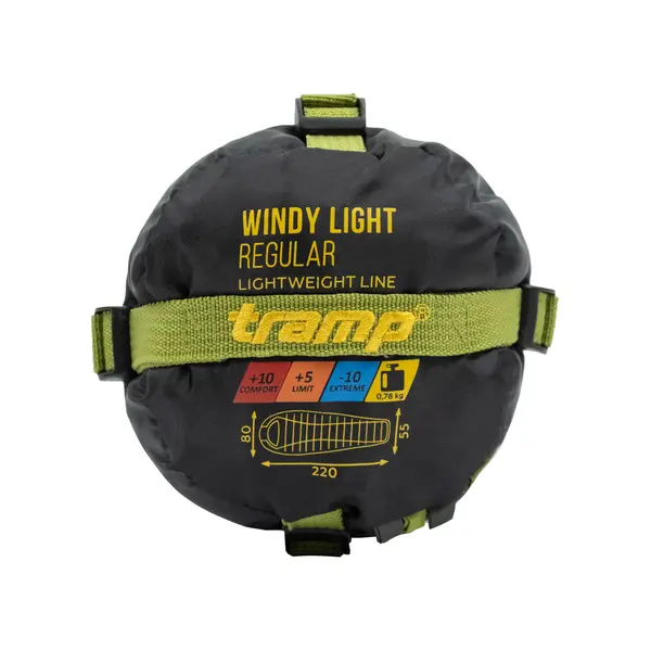 Спальний мішок Tramp Windy Light кокон лівий olive 220/80-55 UTRS-055