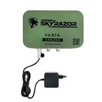 Комплект антенна - усилитель сигнала Skyrazor «Varta» 2.4G/5.2G/5.8G + пигтейлы + кабель 20 метров + кронштейн