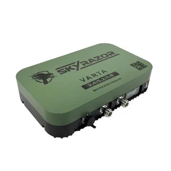 Комплект антена - підсилювач сигналу Skyrazor «Varta» 2.4G/5.2G/5.8G + пігтейли + кабель 20 метрів + кронштейн
