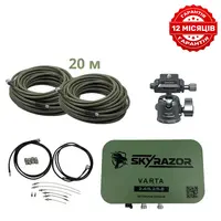 Комплект антена - підсилювач сигналу Skyrazor «Varta» 2.4G/5.2G/5.8G + пігтейли + кабель SLL-400 20 метрів + кронштейн