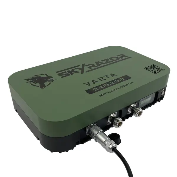 Комплект антена - підсилювач сигналу Skyrazor «Varta» 2.4G/5.2G/5.8G + пігтейли + кабель SLL-400 20 метрів + кронштейн