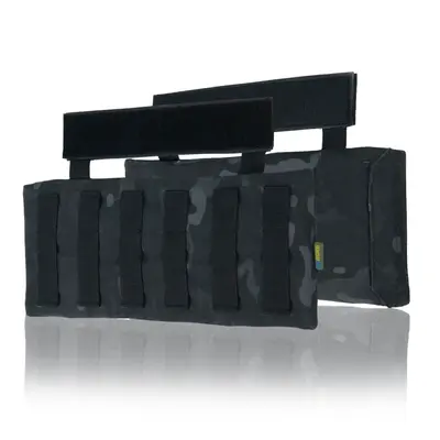 Захист попереку Kiborg з балістичним пакетом 1 клас захисту Militex Black Multicam