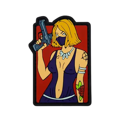 ПВХ патч «TACTICAL GIRL» червоний NEW