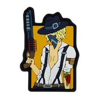 ПВХ патч "TACTICAL GIRL" оранжевый NEW