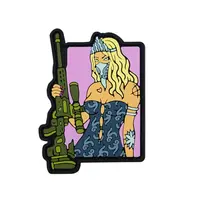 ПВХ патч "TACTICAL GIRL" розовый NEW