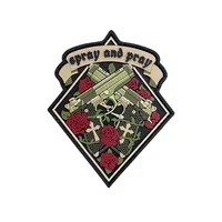 ПВХ патч "SPRAY AND PRAY" ромб