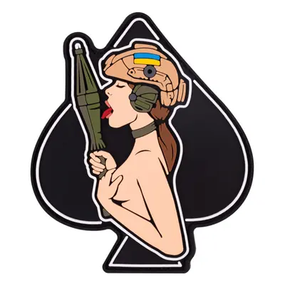 ПВХ патч «ДІВЧИНА-ПІКА» шатенка