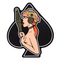 ПВХ патч «ДІВЧИНА-ПІКА» руда