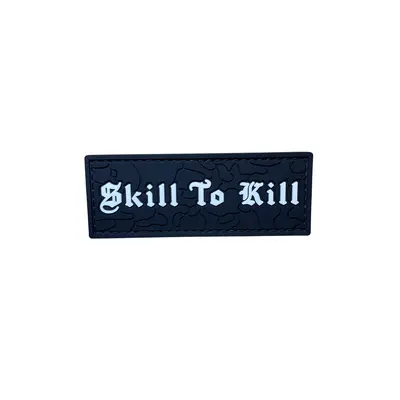 ПВХ патч "SKILL TO KILL" mini black