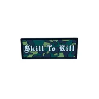 ПВХ патч "SKILL TO KILL" mini green