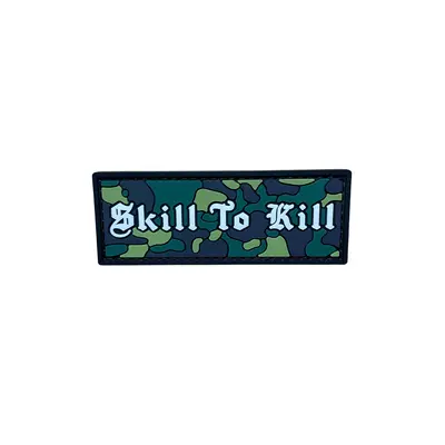 ПВХ патч "SKILL TO KILL" mini green