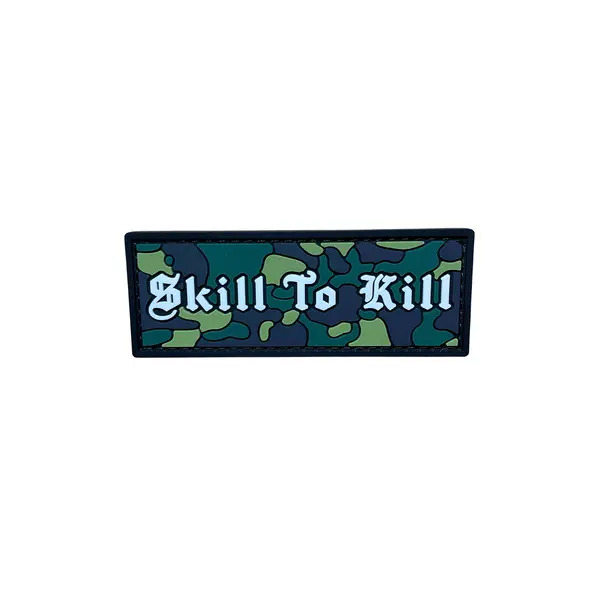 ПВХ патч "SKILL TO KILL" mini green