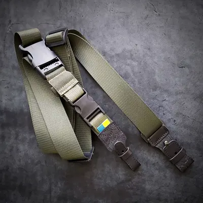 Трехточечный ремень для автомата| олива (крепеж за антабки)