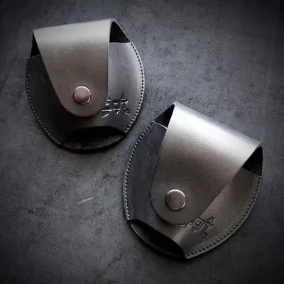 Чехол под наручники, кожаный, черный