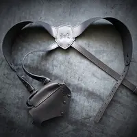 Оперативная кобура скрытого ношения под ПМ| черная| кожаная