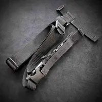 Трехточечный ремень для автомата (крепеж на стропах) черный