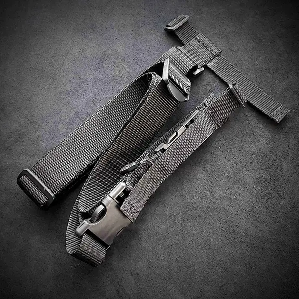 Трехточечный ремень для автомата (крепеж на стропах) черный