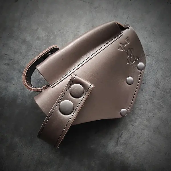 Кобура поясная кожаная| на скобе| под ПМ| коричневая (brown power)