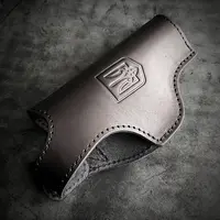 Кобура поясна шкіряна | із гербом| під ПМ| чорна