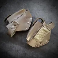 Кобура поясна| під ПМ| темна олива| шкіряна