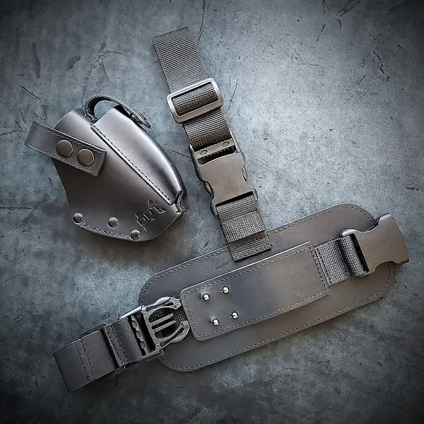 Кобура на стегно під CZ 82| шкіряна| чорна