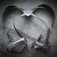 Оперативная кобура под ПМ с дополнительным магазином| кожаная