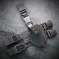 Набедренная кобура под ПМ| кожаная| черная