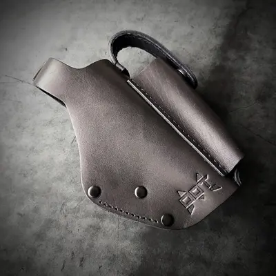 Кожаная кобура поясная под ФОРТ 12/14/17/20| чёрная| №1