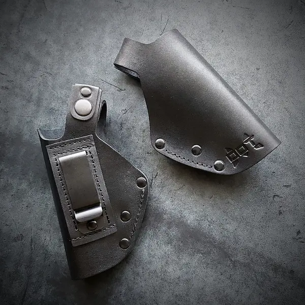 Кожаная кобура поясная для пистолета ПМ| на скобе| облегченная