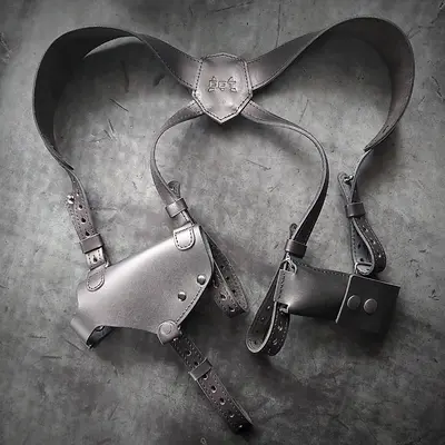 Оперативная кобура под ТТ| скрытого ношения| кожаная| черная