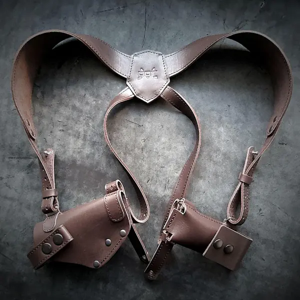 Оперативная кобура под ФОРТ 12/14/17/20 | скрытого ношения| кожаная| коричневая