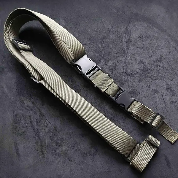 Трехточечный ремень для автомата (крепеж на стропах) олива