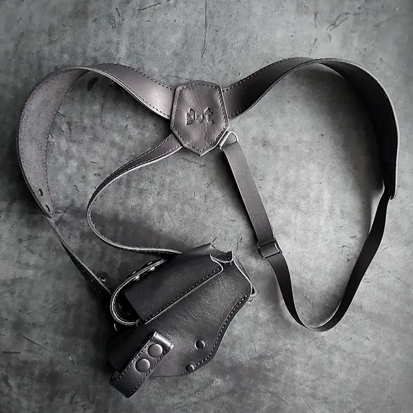 Оперативная кобура под ТТ/Browning M1903| скрытого ношения| кожаная| на резинке