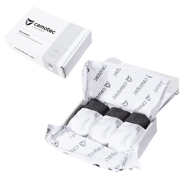 Комплект чоловічих трусів-боксерів Білі L