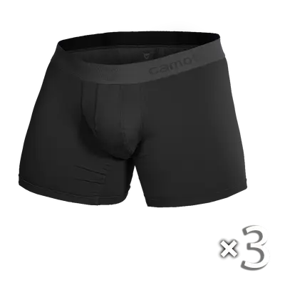 Комплект чоловічих трусів-боксерів Чорний S