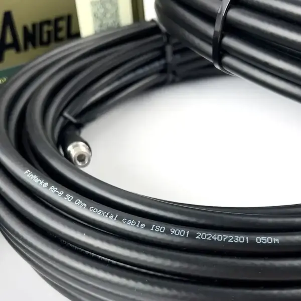 Коаксіальний кабель RG-8 N-Type-QMA 20 м КОМПЛЕКТ (з двох кабелів по 20 метрів)